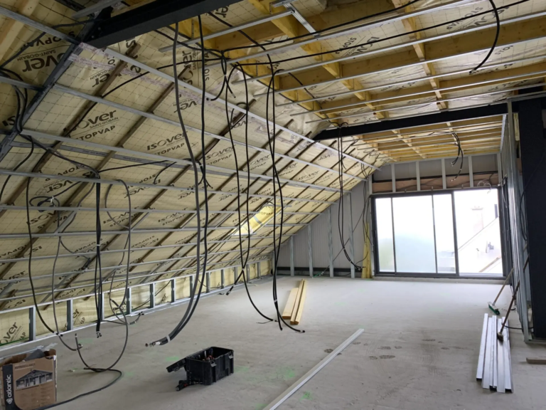 installation de réseau électrique pour construction neuve