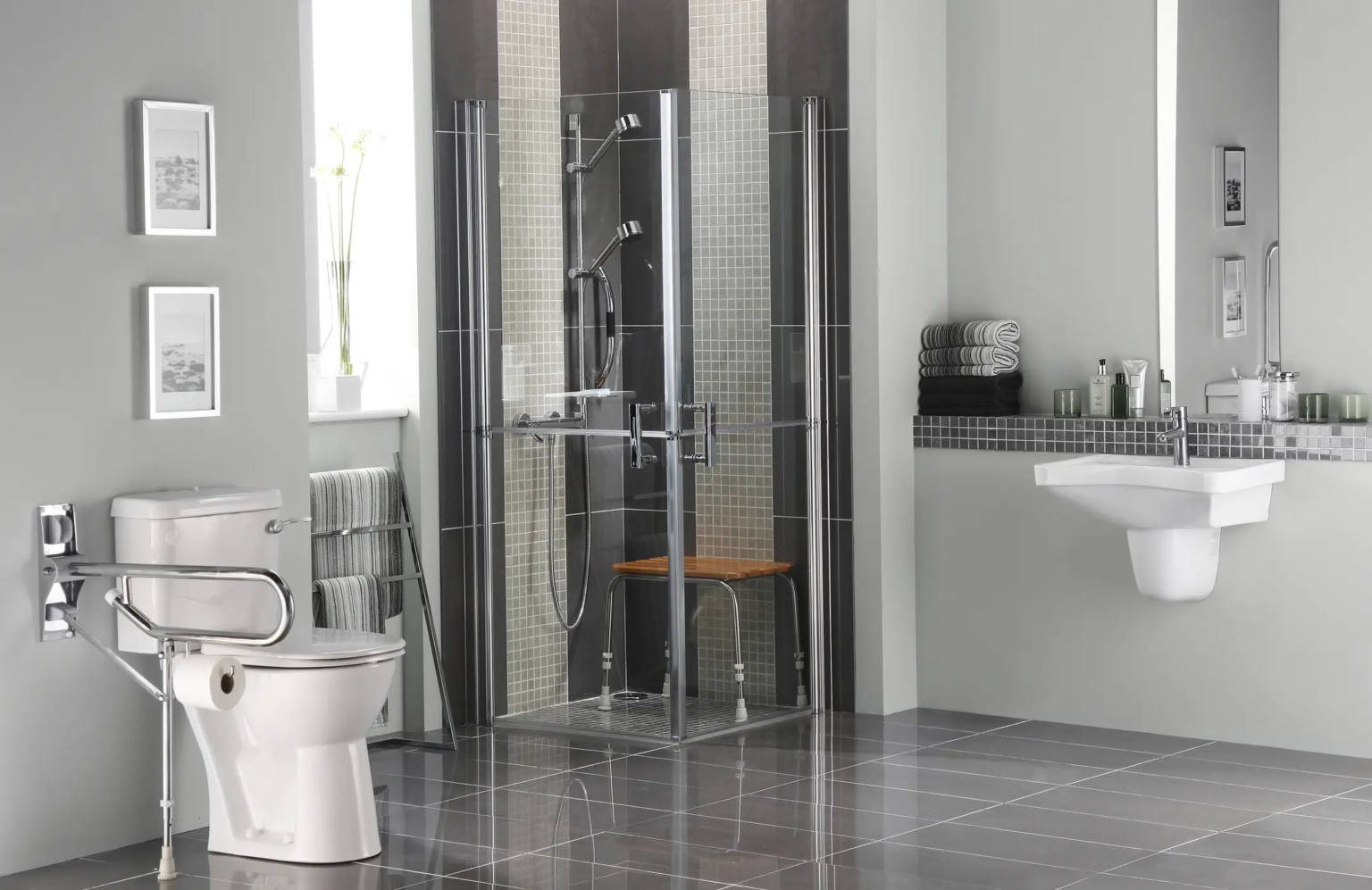 aménagement de salle de bain pour PMR